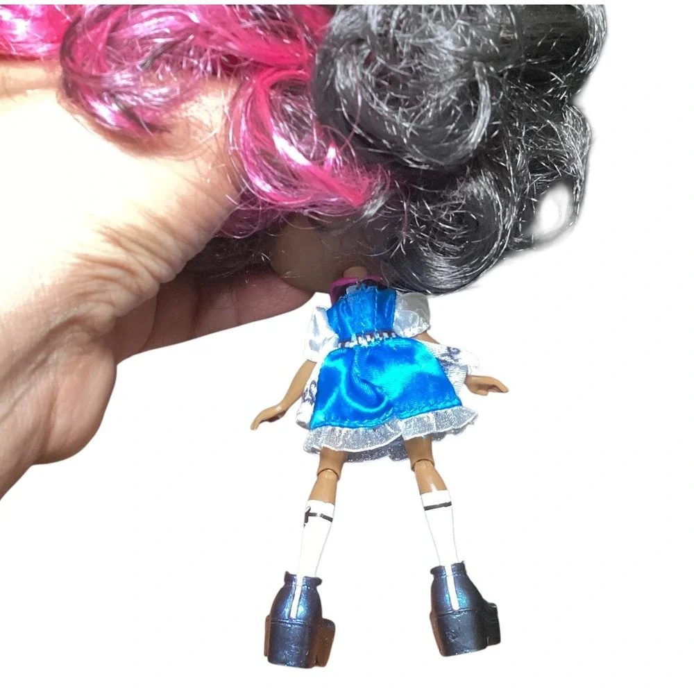 Hairdorables Hairmazing Noah Fashion Doll Blue Heart Dress Pink Highlights 6 in